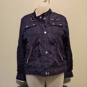 Wet Seal Navy Blue Nylon Jacket